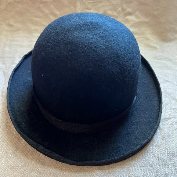Prada | Accessories | Prada Womens Black Bowler Hard Felt  display picture 3